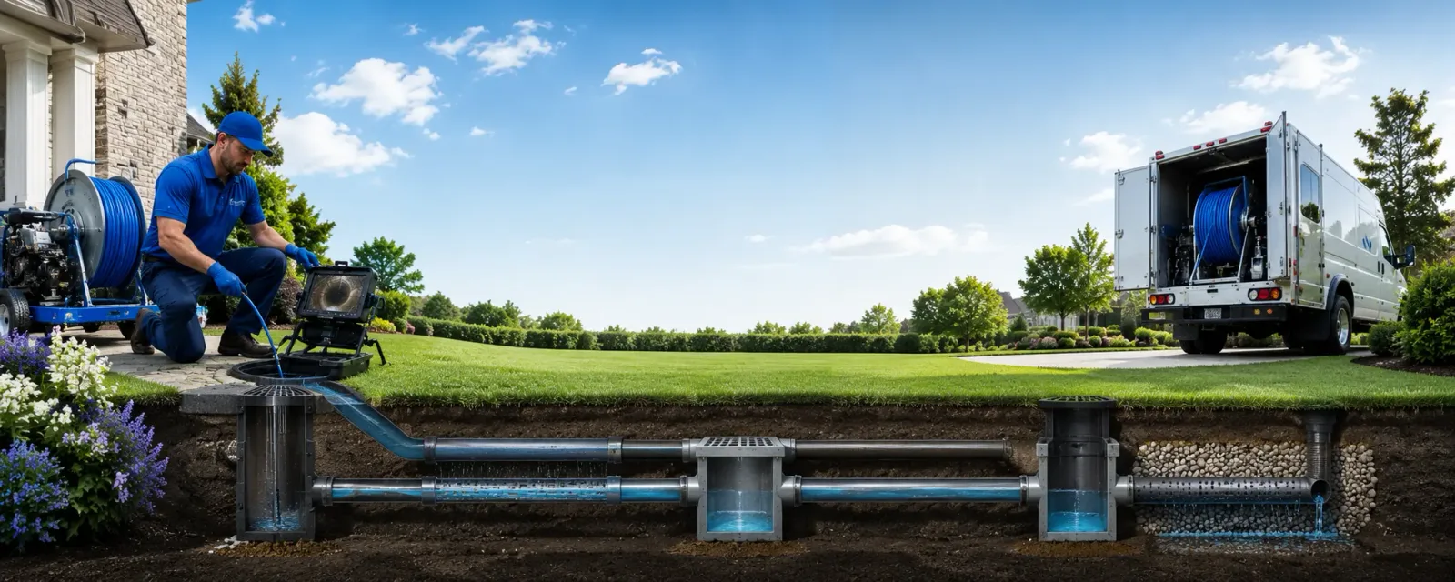 Outdoor drain cleaning information for Allensville, PA
